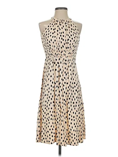 Pre-owned Kate Spade New York Cocktail Dress In Tan