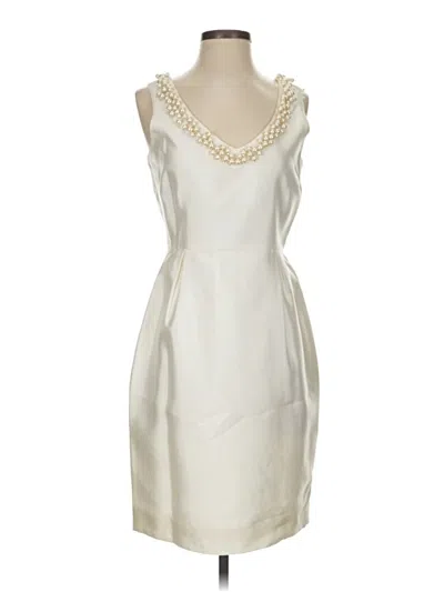 Pre-owned Kate Spade New York Cocktail Dress In White