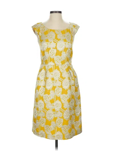 Pre-owned Kate Spade New York Cocktail Dress In Yellow