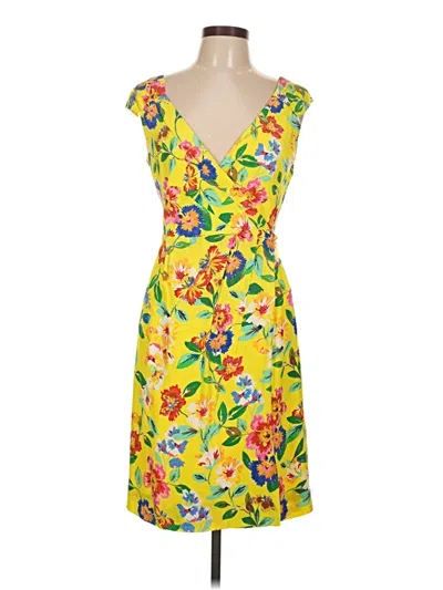 Pre-owned Kate Spade New York Cocktail Dress In Yellow