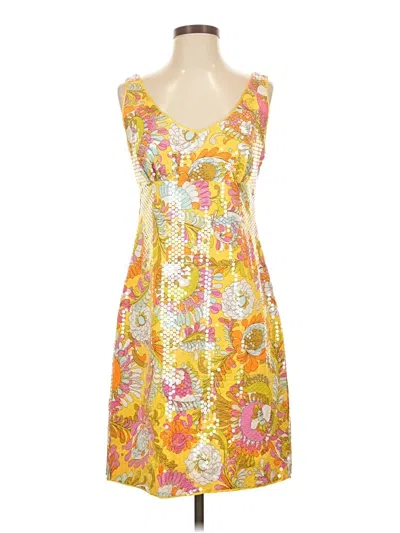 Pre-owned Kate Spade New York Cocktail Dress In Yellow