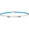 Kate Spade New York Colorblock Bow Belt In Fresh White/riverside/gold