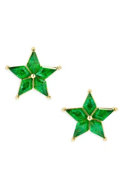 Kate Spade New York Cosmos Stud Earrings In Green
