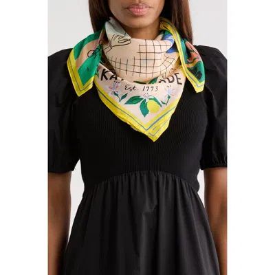 Kate Spade New York Country Club Silk Square Scarf In Multi