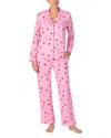 Kate Spade New York Cozy Jersey Pajama Set In Peppermint Dot