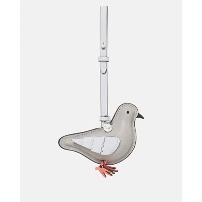 Kate Spade New York Critters Perry Pigeon Bag Charm In Silver