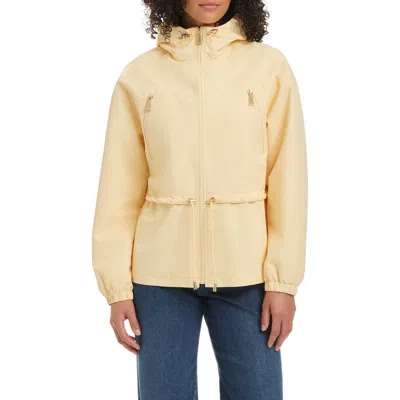 Kate Spade New York Crop Hooded Jacket In Yellow
