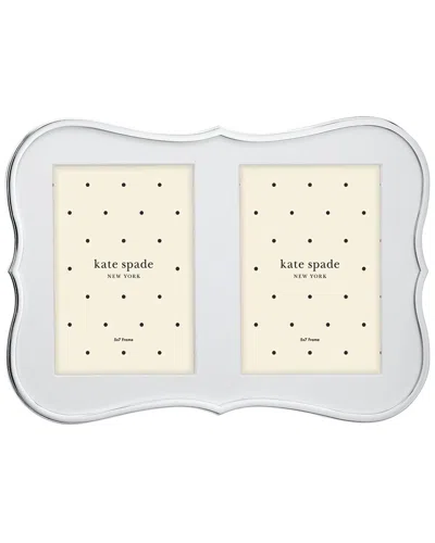 Kate Spade New York Crown Point Double 5x7 Frame In Silver