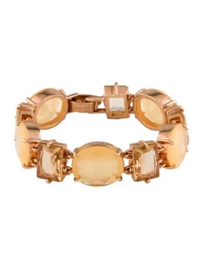 Pre-owned Kate Spade New York Crystal Link Bracelet, 7" In Multi