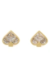 Kate Spade New York Crystal Spade Stud Earrings