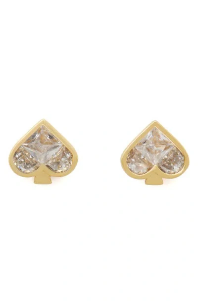 KATE SPADE KATE SPADE NEW YORK CRYSTAL SPADE STUD EARRINGS