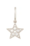 Kate Spade Cubic Zirconia Silver-tone One In A Million Star Charm In Metallic