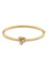Kate Spade New York Cubic Zirconia Pave Love Knot Bangle Bracelet