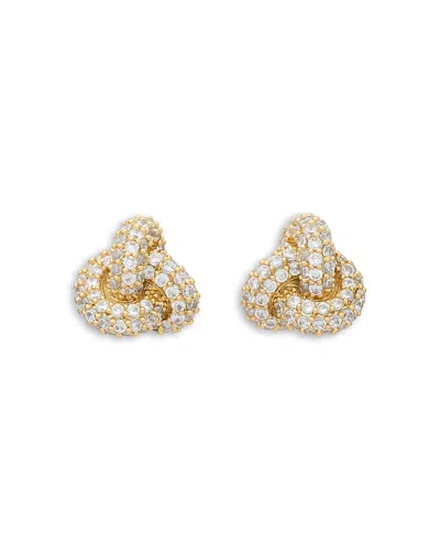 Kate Spade New York Cubic Zirconia Pave Love Knot Stud Earrings