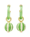 Kate Spade New York Feeling Bubbly Raffia Drop Hoop Earrings