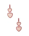 Kate Spade New York Cz Heart Of Hearts Double Drop Earrings