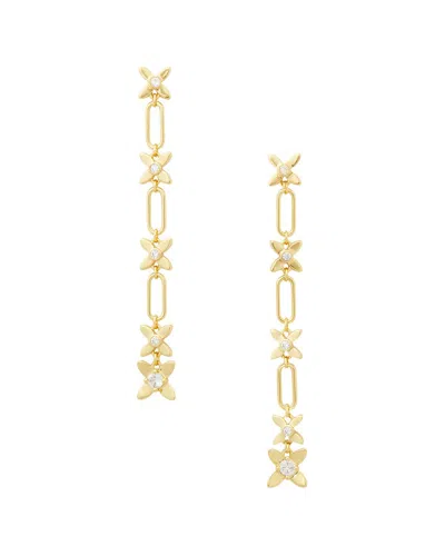 Kate Spade New York Cz Heritage Bloom Linear Earrings