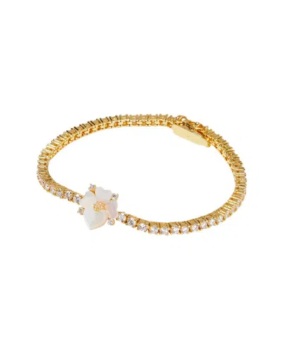Kate Spade New York Cz Precious Pansy Delicate Tennis Bracelet