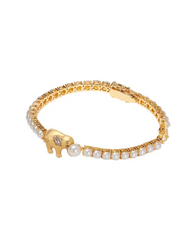Kate Spade New York Cz Winter Carnival Pearl Tennis Bracelet