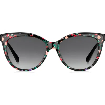 Kate Spade New York Daesha 56mm Gradient Cat Eye Sunglasses In Multi