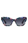 Kate Spade New York Daina 51mm Gradient Cat Eye Sunglasses In Multi