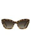 Kate Spade New York Daina 51mm Gradient Cat Eye Sunglasses In Brown