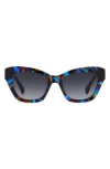 Kate Spade New York Daina 51mm Gradient Cat Eye Sunglasses In Blue