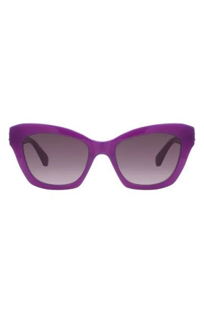 Kate Spade New York Daina 51mm Gradient Cat Eye Sunglasses In Purple