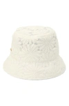 Kate Spade New York Daisy Lace Bucket Hat In Fresh White