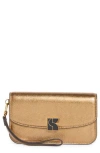 Kate Spade New York Dakota Crinkle Metallic Wallet In Gold