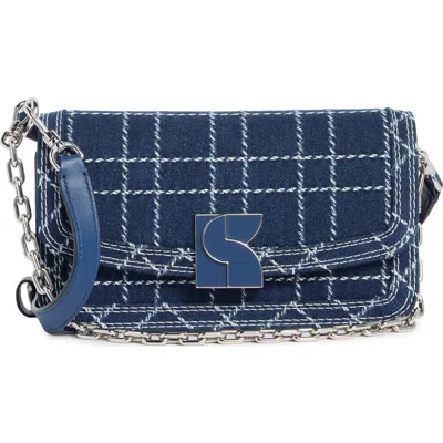 Kate Spade New York Dakota Denim Check Small Crossbody Bag In Multi