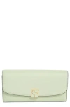 Kate Spade New York Dakota Smooth Leather Flap Continental Wallet In Green