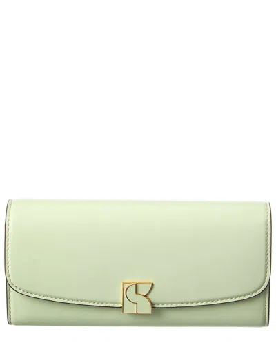Kate Spade New York Dakota Smooth Leather Flap Continental Wallet In Green