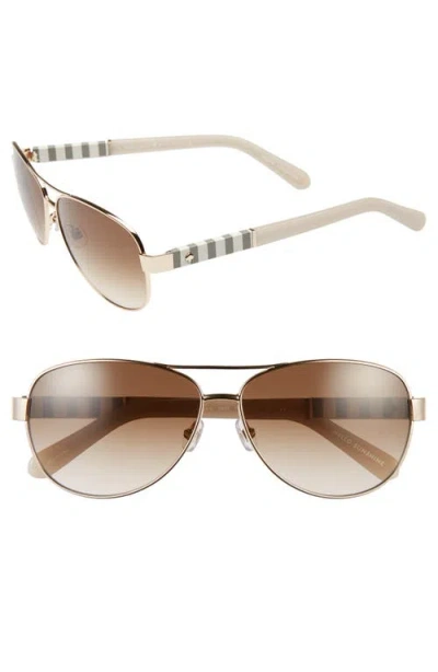 Kate Spade New York 'dalia' 58mm Aviator Sunglasses