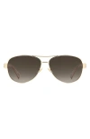 Kate Spade New York Dalia 58mm Gradient Pilot Sunglasses