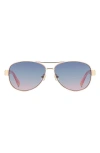 Kate Spade New York Dalia 58mm Gradient Pilot Sunglasses In Multi
