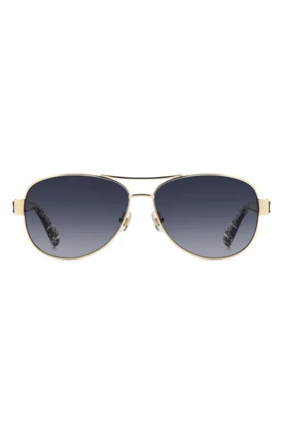 KATE SPADE KATE SPADE NEW YORK DALIA 58MM GRADIENT PILOT SUNGLASSES