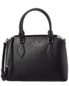 Kate Spade New York Darcy Refined Grain Leather Small Satchel In Black