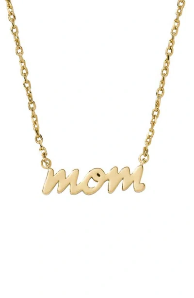 Kate Spade Gold-tone Gifting Dear Mom Short Pendant Necklace