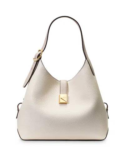 Kate Spade New York Deco Color Blocked Pebbled Leather Small Crossbody Tote In Brown