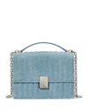 Kate Spade New York Deco Denim Print Leather Shoulder Bag