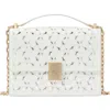 Kate Spade New York Deco Eyelet Leather Convertible Crossbody Bag In True White