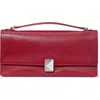 Kate Spade New York Deco Fine Grain Leather Convertible Chain Shoulder Bag In Burgundy