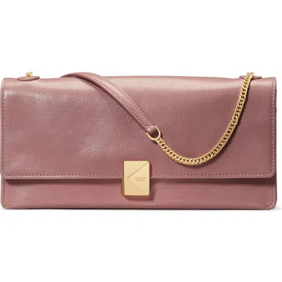 Kate Spade New York Deco Glazed Leather Convertible Chain Shoulder Bag In Pink