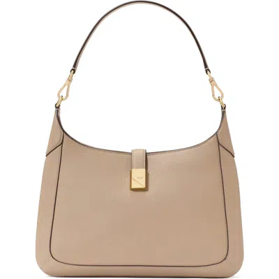 Kate Spade New York Deco Leather Hobo Bag In Brown