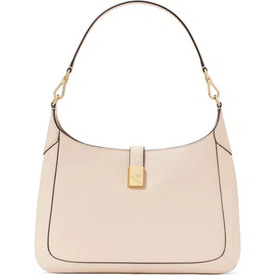 Kate Spade New York Deco Leather Hobo Bag In White