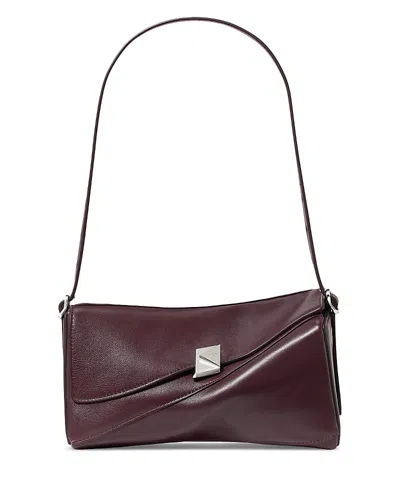 Kate Spade New York Deco Leather Twisted Flap Shoulder Bag In Brown