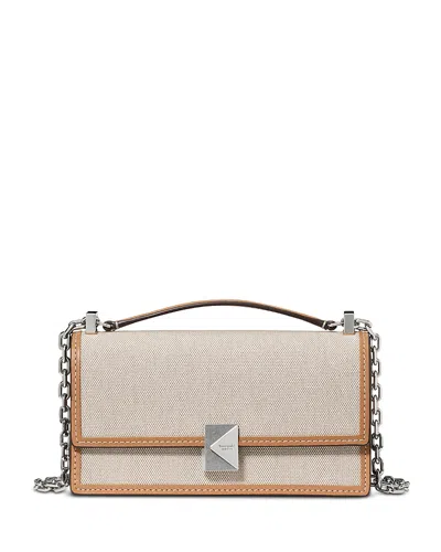 Kate Spade New York Deco Mini Canvas Crossbody In Neutral
