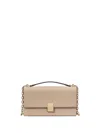 Kate Spade New York Deco Mini Flap And Chain Shoulder Bag In Nude