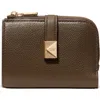 Kate Spade New York Deco Pebbled Leather Bifold Wallet In Brown